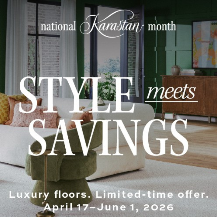 national karastan month offer living room scene