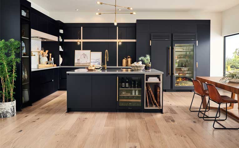 hardwood flooring in kitchen