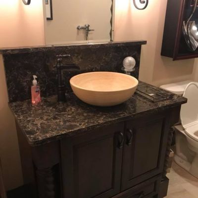bathroom countertop with bowl sink in Columbia, MO